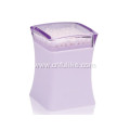 Elegant Square Purple Plastic Toothpick Holders